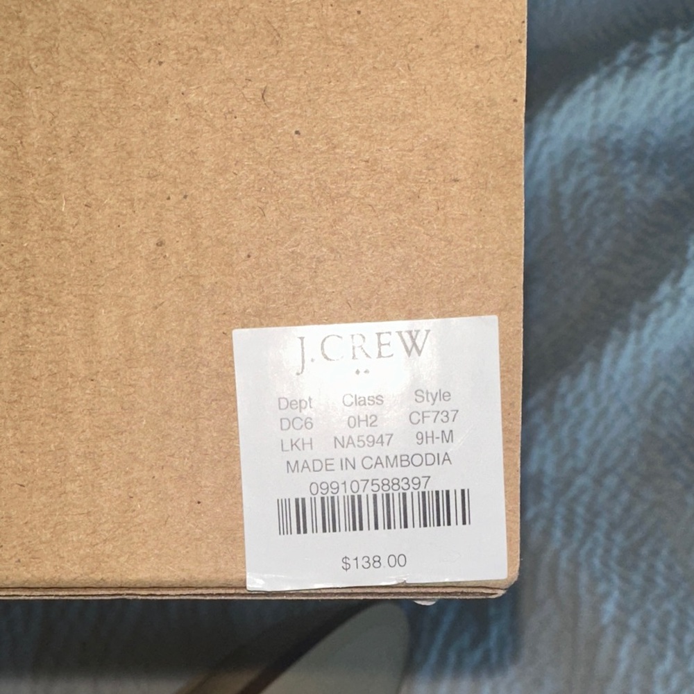 NWT J Crew Women's Beige Suede Loafers - Picture 6 of 8